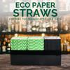 [1000 Count] Green Bamboo Paper Straws for Drinking, 7.75" x 0.24", 100% Biodegradable view 4
