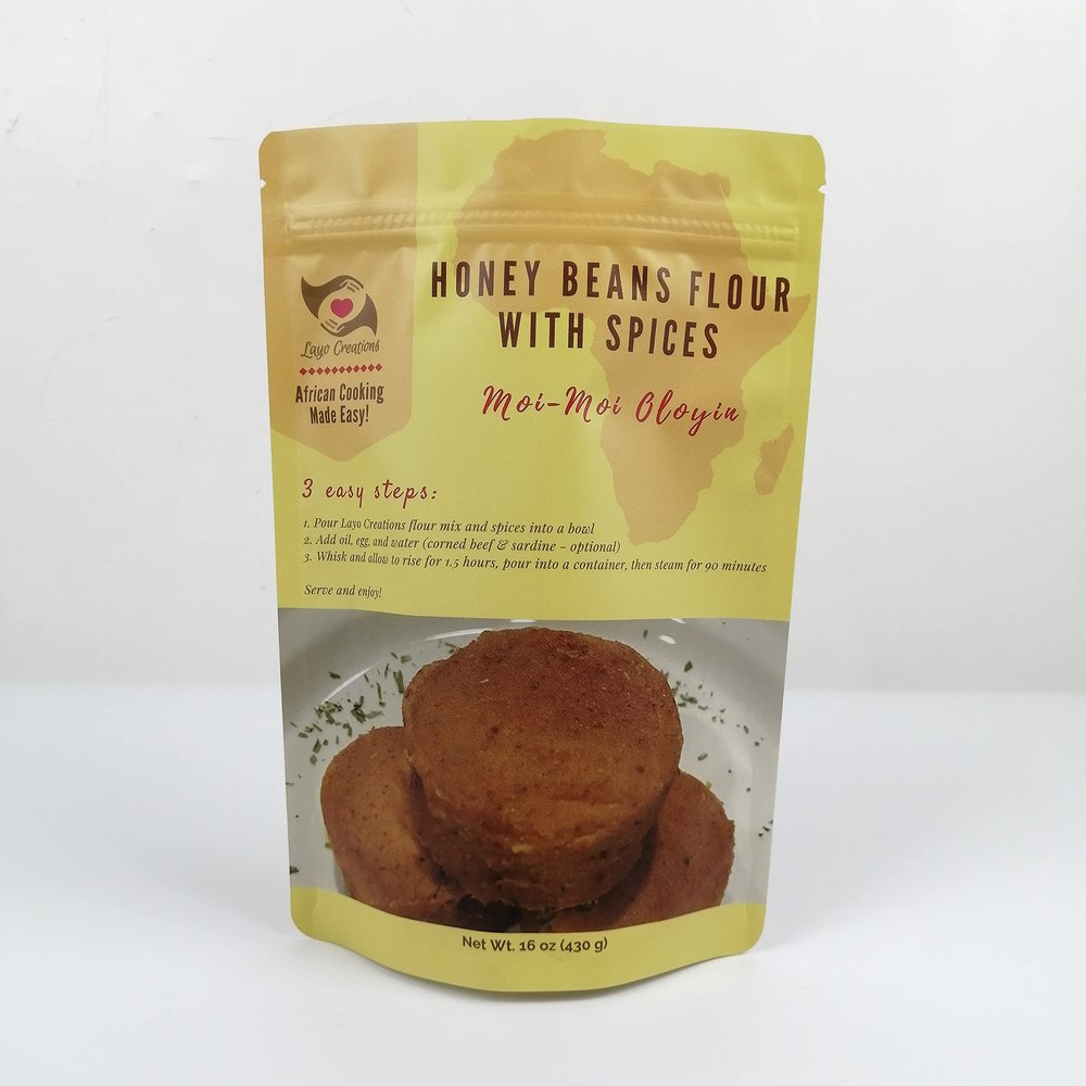 Layo Creations Honey Beans Flour with Spices Layo Creations (Moi-Moi Oloyin)/Beans/Honey Beans/Oloyin flour/Moi Moi/Bean pudding/Olele/Tamales