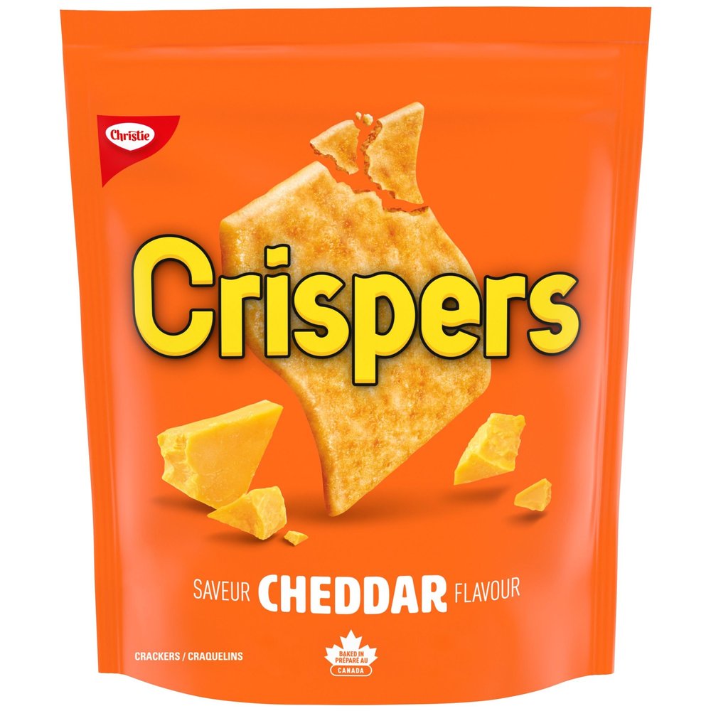 Christie Crispers, Cheddar Crackers, 145g/5.1 Ounce, Bag, Imported from Canada)