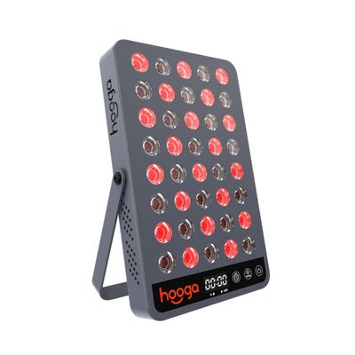 Hooga Red and Near Infrared LED Panel, 660nm & 850nm Light, Built-in Stand and Timer, 40 LED Model  HG200