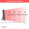 Hooga Red and Near Infrared LED Panel, 660nm & 850nm Light, Built-in Stand and Timer, 40 LED Model  HG200 view 3