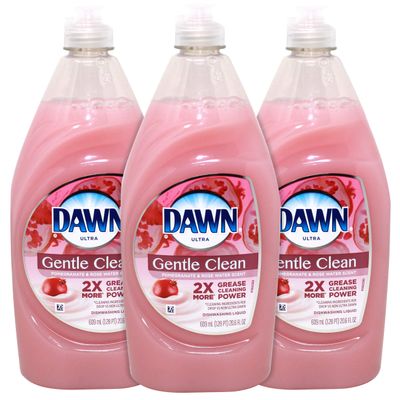 Dawn Gentle Clean Dishwashing Liquid, Pomegranate & Rose Water