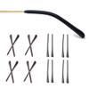 8 Pairs Eyeglass End Tips Ear Sock Pieces Anti-Slip Tube Replacement Tips Silicone for Thin Metal Eyeglass Legs, 4 Black/4 Gray view 1