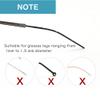 8 Pairs Eyeglass End Tips Ear Sock Pieces Anti-Slip Tube Replacement Tips Silicone for Thin Metal Eyeglass Legs, 4 Black/4 Gray view 4