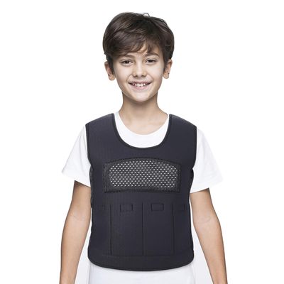 Weighted Vest for Kids(Ages 5-9, Medium)  Fully Adjustable Sensory Compression Vest for Children with Autism, ADHD, SPD - Includes 3lb Removable Weights