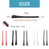 8 Pairs Eyeglass End Tips Ear Sock Pieces Anti-Slip Tube Replacement Tips Silicone for Thin Metal Eyeglass Legs, 4 Black/4 Red view 3