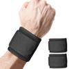 2 Pack Wrist Compression Strap and Support Adjustable Wrist Brace Carpal Tunnel for Men and Women Working out Wrist Pain Sprain Tendonitis (Black)