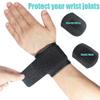 2 Pack Wrist Compression Strap and Support Adjustable Wrist Brace Carpal Tunnel for Men and Women Working out Wrist Pain Sprain Tendonitis (Black) view 2
