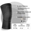 2 Pair Knee Brace Compression Sleeves Knee Support Brace for Meniscus Tear, Lightweight Knee Sleeve for Arthritis Pain Relief, Knee Support for Men and Women for Running, Weight Lifting (Black, Beige) view 2