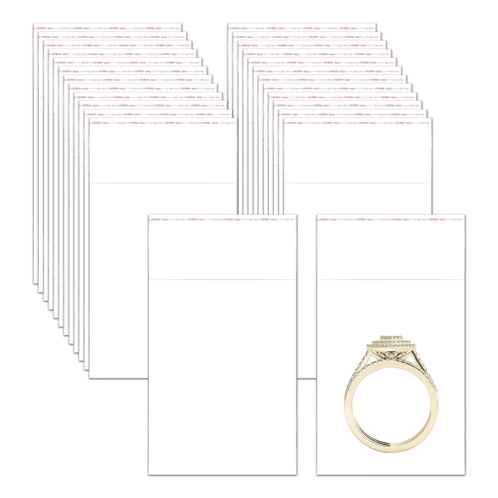 1.5" x 2" Clear Self Adhesive Cellophane Bags 300pcs Small Self Stick Cello Pouches 2mil Tiny Tape OPP Poly Glassine Baggies for Photos Beads Seeds