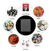 2"x2" Small Adhesive Cellophane Bags 200pcs Clear Self Stick Cello Baggies 2mil Tiny Square OPP Poly Bags for Photo Beads Coins Buttons Earrings Powder Screws view 4