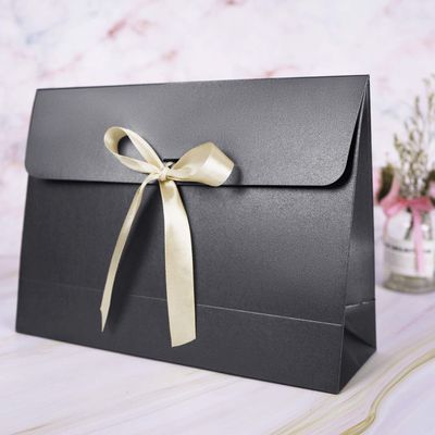 10PCS Envelope Gift Bags with Bow Ribbon Paper Party Favor Bag Bulk Scarf Packaging Box Gift Wrapping Supplies for Wedding Bridesmaid Mothers Day Holiday Birthday Celebration Present