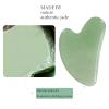 Acvensity Gua Sha Facial Tool, Natural Jade Guasha Board, Beauty Gua Sha Scraping Massage Tool, Gua Sha Stone for SPA Acupuncture Therapy Trigger Point Treatment(Green), 1 Count (Pack of 1) view 4