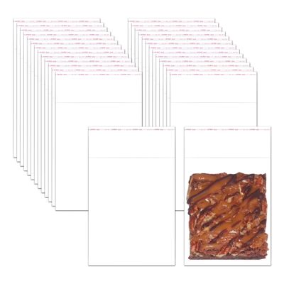 4"x5" Self Stick Cellophane Bags 300pcs Clear Self Adhesive Glassine Baggies 2mil Small OPP Poly Cello Baggies 2mil for Cookie Bread Brownie Candies Snacks Beans Cards Crafts Nuts Soap