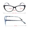 CRGATV Reading Glasses 3 Pack Blue Light Blocking Computer Readers for Women Stylish Cat Eye Design Anti Eyestrain & Glare +4.0 Strength view 2