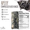 Apexy Premium Dried All Natural Compressed Black Fungus (Black Wood Ear Mushroom) - 8.8 Oz -- 10 Times Volume Yield After Soaking (Pack of 1) view 2
