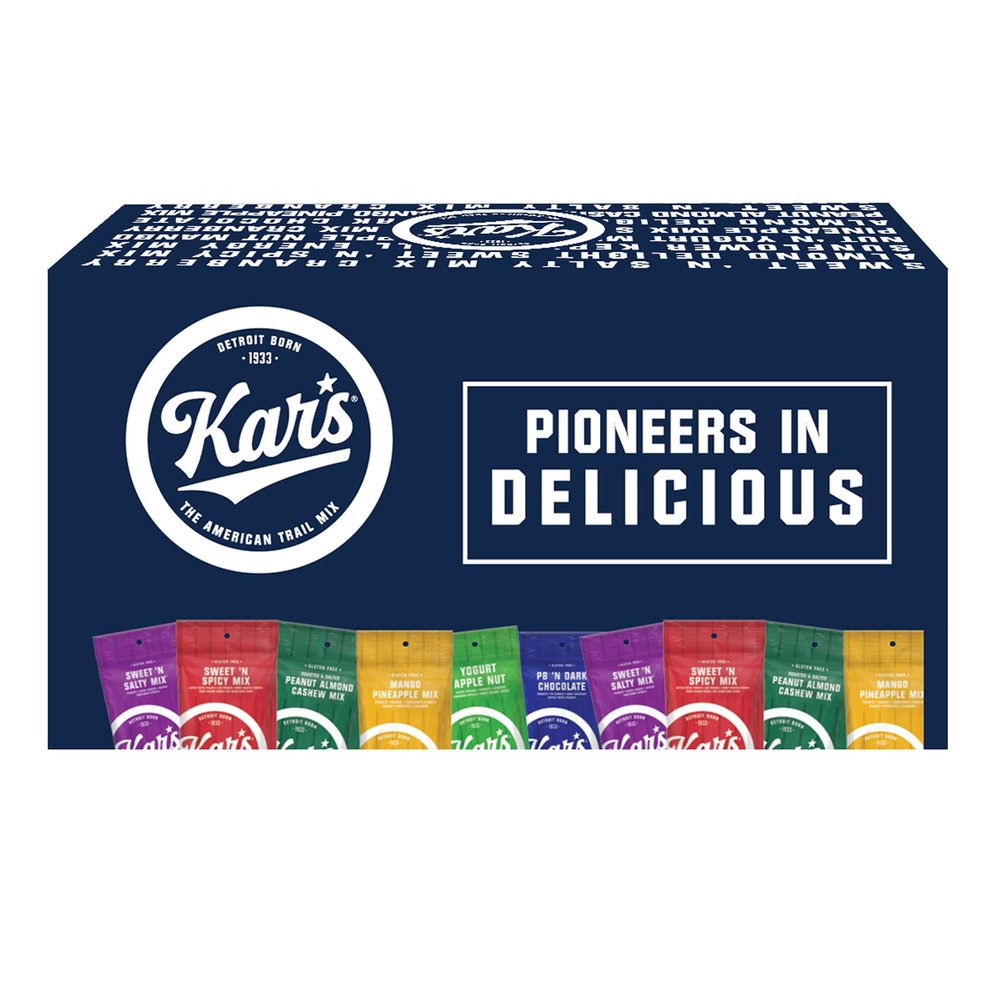 Kars Nuts Sweet N Salty Trail Mix Variety Pack, Pack of 24  Sweet N Salty, Sweet N Spicy, Peanut Butter N Dark Chocolate  Individually Wrapped, Gluten-Free Snack Mix