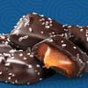 Sanders Dark Chocolate Sea Salt Caramels (32 oz Tub)  Handcrafted Small Batch Slow Cooked Caramel, Sea Salt Dark Chocolate with Rich Indulgent Flavor, Sweet & Salty view 2
