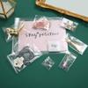 200 Pack 2" x 2" Thick Small Clear Resealable Self Seal Cellophane Plastic Bags Adhesive Cello Poly Bag For Packaging Jewelry Bead Necklace Ring Gift view 4