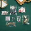 200 Pack 3" x 3" Thick Small Clear Resealable Self Seal Cellophane Plastic Bags Adhesive Cello Poly Bag For Packaging Jewelry Bead Necklace Ring Gift view 3