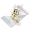 200 Pack 3" x 4" Thick Small Clear Resealable Self Seal Cellophane Plastic Bags Adhesive Cello Poly Bag For Packaging Jewelry Bead Necklace Ring Gift view 1