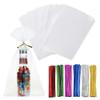 Macoota 200 Pcs 6" x 9" Clear Thick Cello Treat Bags Flat Cellophane Bags With 6 Colors Twist Ties Packaging Wrapping Cookies Candies Dessert Gift Cellophane Bag view 1