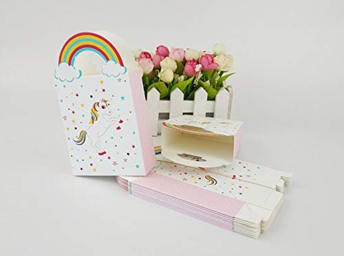 Anncus 3000pcs Kraft Paper Unicorn Gift Bags Wrapping Supplies Bag Sweets and Candy Bar Packing Pouches Party Decoration