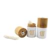 5PCS Biodegradable Bamboo Charcoal Dental Floss with Refillable Bamboo Container Natural Candle Wax | 30M x 12| Corn and Charcoal Floss Environmental Protection view 4
