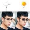 Metal Reading Glasses Bifocal Photochromic Protect Presbyopic Glasses,Business Casual Ultra-light Half Frame Men (gun, 2.75) view 3
