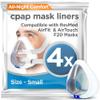 resplabs CPAP mask Liners - Compatible with ResMed AirFit and AirTouch F20 Full face Masks. Reduce Noisy air leaks, Prevent Painful Irritation - Small view 1