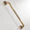 12 Inch Anti Slip Shower Safety Grab Bar, NEWRAIN Antique Brass Bathroom Grab Bar, Knurled Bathroom Balance Bar,Safety Hand Rail Support,Handicap Elderly Injury Senior Assist Bath Handle view 2