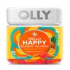 OLLY Hello Happy Gummy Worms, Mood Balance Support, Vitamin D, Saffron, Adult Chewable Supplement, Tropical Zing - 60 Count view 1