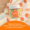 OLLY Hello Happy Gummy Worms, Mood Balance Support, Vitamin D, Saffron, Adult Chewable Supplement, Tropical Zing - 60 Count view 3