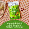 OLLY Daily Energy Gummy, Caffeine Free, Vitamin B12, CoQ10, Goji Berry, Adult Chewable Supplement, Tropical Flavor - 120 Count Pouch view 3