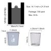200 Counts Kitchen Garbage Bags and 1.8mil Thick Black Trash Bag with Handles, 14x21.6 Inch 3-4 Gallon Picnic, Kitchen, Daily Use, Bedroom Waste Bin Garbage Bags, Bulk Bags view 4