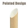 ALINK Pointed Paper Boba Straws, Individually Wrapped, 4-Layer Heavy Duty, 12mm Biodegradable Jumbo Smoothie Straws for Bubble Tea, Tapioca Pearls - Pack of 50 view 3