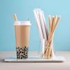 ALINK Pointed Paper Boba Straws, Individually Wrapped, 4-Layer Heavy Duty, 12mm Biodegradable Jumbo Smoothie Straws for Bubble Tea, Tapioca Pearls - Pack of 50 view 4