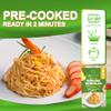 DIET COOKER Premium Konjac Noodles, Shirataki Noodle, Keto & Vegan Friendly, Odor Free, Low Calorie Pasta, Zero Net Carbs, Healthy Diet Food 9.52 Ounce (Pack of 6) - Oat Angel Hair view 3