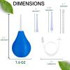 TEMONTIAN Enema Bulb Kit Anal Douche for Men Women Beginners with 19.7in Hose+4 Nozzles (Blue) view 3