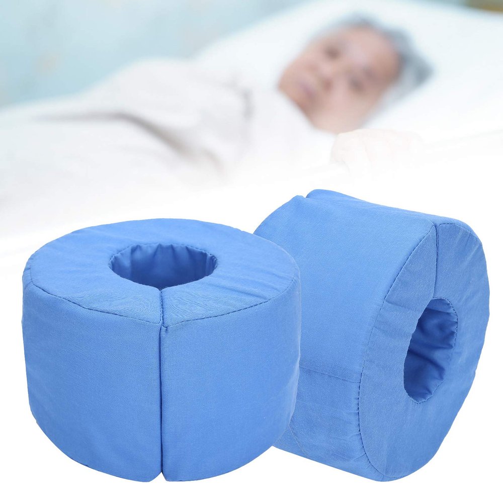 2Pcs Heel Cushion Protector Pillow for AntiBedsore, Washable Soft Foam Heel Pillow, Pillows Support Pads for Pain Relief