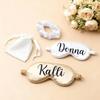 Personalized Silk Sleeping Eye Mask for Birthday Sleepover Gift Wedding Bridesmaid Anniversary Customized Monogram Bachelorette Favor (Sleep Eye) view 4