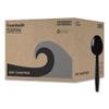 Boardwalk BWKTSHWPPBIW Heavyweight Wrapped Polypropylene Teapoons - Black (1000/Carton) view 1