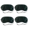4 Pack Silk Sleep Eye Mask Blindfold Elastic Strap Headband Sleeping Travel Nap view 3