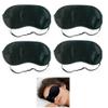 4 Pack Silk Sleep Eye Mask Blindfold Elastic Strap Headband Sleeping Travel Nap view 4