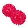 Agatige Double Peanut Massage Lacrosse Ball, Spiky Therapy Ball for Leg Back Shoulder Muscle Release Relief Deep Tissue Massage Yoga Ball(Rose Red) view 1