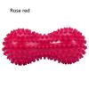 Agatige Double Peanut Massage Lacrosse Ball, Spiky Therapy Ball for Leg Back Shoulder Muscle Release Relief Deep Tissue Massage Yoga Ball(Rose Red) view 3