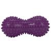 Agatige Double Peanut Massage Lacrosse Ball, Spiky Therapy Ball for Leg Back Shoulder Muscle Release Relief Deep Tissue Massage Yoga Ball for Yoga, Pilates, Tennis(Purple) view 1