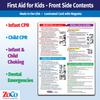 Safety Magnets by ZOCO  Infant and Child First Aid Magnet (10-Pack)  CPR Choking Poison Control Burns Dental Emergency Chart  Laminated 8.5x11 Magnetic Quick Reference Card for Fridge view 2