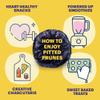 Sunsweet Amazin' Prunes Ones - Prunes Pitted Unsweetened & Dried - Gluten Free, Vegan, Low Fat - Fiber & Minerals - 12 oz pouch - 8 Pack view 3