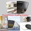2021 new Photochromic Reading Glasses Men Metal Hyperopia Eyeglasses Women Presbyopic Eyewear (gary, 150) view 3